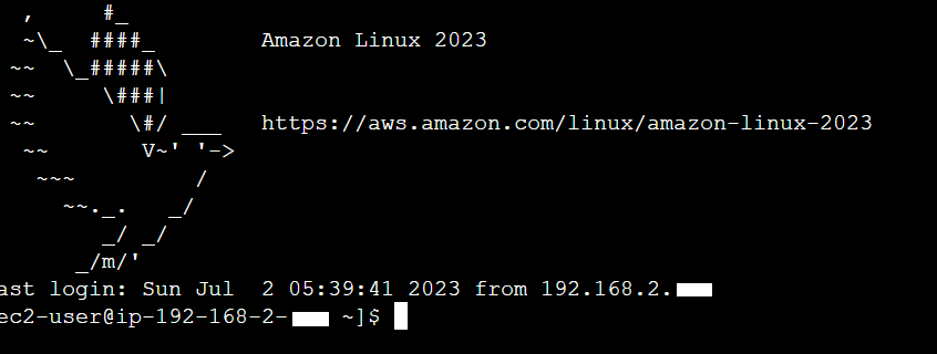 EC2 Instance Connect Endpoint 接続完了